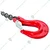 LIFIT 6mm Single Leg Grade 80 Lifting Chain Sling with Hook, Masterlink & chain Connector- 1 Ton Load Capacity(Size-2 meter)