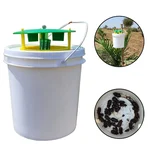 4 Pieces of Phero-Sensor Bucket Trap for Oryctes Rhinoceros in Agricultural Field