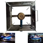 Stainless Steel Square Shape 12x12 inch Gas Bhatti