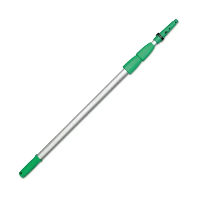 Unger 9m (30ft) 3-Section Aluminum Telescopic Extension Pole for High-Access Cleaning OptiLoc Safety System (ED900)