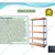 SUWAS TROLLEY STORE 1200x250x1800 mm 100 Kg Load Capacity 5 Shelf Mild Steel Storage Rack SU-SR-003 -(1 Year Warranty)