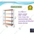 SUWAS TROLLEY STORE 1200x250x1800 mm 100 Kg Load Capacity 5 Shelf Mild Steel Storage Rack SU-SR-003 -(1 Year Warranty)