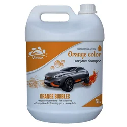 Uniwax 5L Orange Color Car Foam Shampoo, Fast Cleaning Action