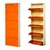 Expert 5.57 x 2.31 x 1 Feet 5 Shelves Wall Mounted Shoe Rack (Orange & Ivory Color)