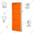 Expert 5.57 x 2.31 x 1 Feet 5 Shelves Wall Mounted Shoe Rack (Orange & Ivory Color)