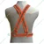 Gravitech 10 Pcs 360° High Visibility Orange Colour Elastic Cross Belt With Reflective Tape For Safety Purpose