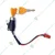 Orange Electric Bicycle Ignition On/Off Key Switch with 2 Keys and 2-Wire Connector for E-Bike, Scooter, Universal Mount