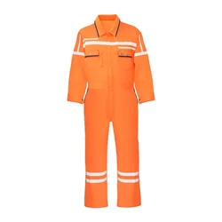 Karam Orange Regular Protective Workwear with Reflective Tape (PW 2202)(Pack-1)