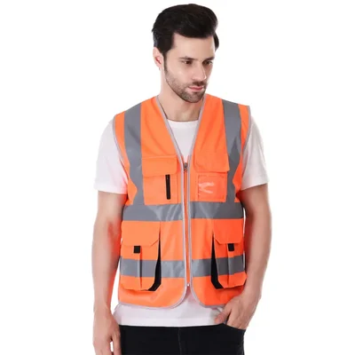 EVION ES-024A Orange Reflective Safety Jacket