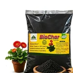 Pioneer Agro BioChar Powder (80-90% Carbon Content) Organic Soil Amendment & Plant Growth Enhancer