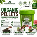 Pioneer Agro Plant Fertilizer Organic Pellets 5 Kg - Micronutrient Rich Plant Food for Vegetables, Fruits, and Flowers