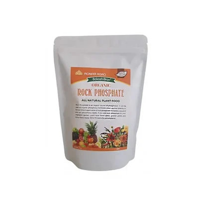 Pioneer Agro Rock Phosphate 1 Kg - Rich Organic Phosphorus and Calcium Mineral for Root Growth and Flowering Booster