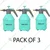 Oriley Multifunctional Manual Garden Spray Pressure Pump Water Bottle with Nozzle 1.5 L Hand Held Sprayer (Pack of 3)