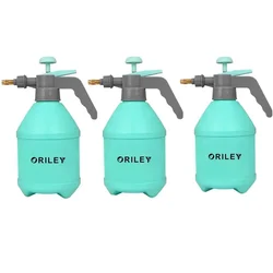 Oriley Multifunctional Manual Garden Spray Pressure Pump Water Bottle with Nozzle 1.5 L Hand Held Sprayer (Pack of 3)