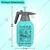 Oriley Water Mist Pressure Spray Pump Bottle with Nozzle For Home & Garden 2 L Hand Held Sprayer (Pack of 3)