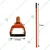 Heavy Duty 3.5 inch Oscillating Hoe With 5 feet Handle, Weed Remover