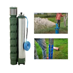Oswal 5HP 5 Stage 5" Borewell Submersible Pump, Water Filled