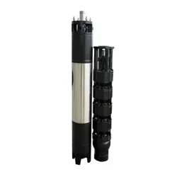 Oswal 10HP 8 Stage 6" Borewell Submersible Pump, Water Filled