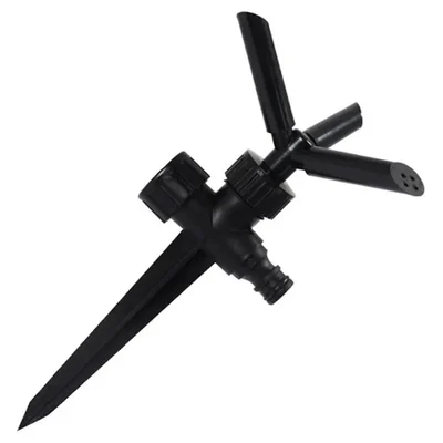 OUTO Garden Sprinkler 360 Degree Rotating Adjustable 3 Arm Water Sprayer for Watering 1 L Hose-end Sprayer (Pack of 1)