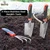 OUTO 5 Pcs Stainless Steel Garden Tools Set (2 Pcs Hand Transplant Shovel, Rake Cultivator, Shovel and Hand Weeder)