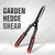 OUTO Hedge Shear 21" Pruning Tool Heavy Duty Garden Scissors with 4mm Blade for Wood Branch Trimmer & Grass Cutting Tool