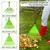 OUTO Telescopic Rake Set Adjustable Garden Broom (46 to 61 inches) Long Handle with 3 Heads for Lawn Yard Leaf Cleaner