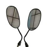 Premium Quality Oval Universal EV Side Mirror Pair with HD Glass, Anti-Vibration, Weatherproof Outer Casing