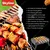 Skyline VTL-4700 Black Charcoal Barbecue Foldable Case With 5 Skewers
