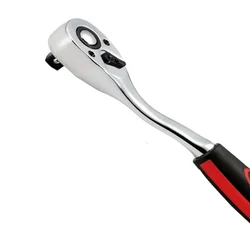 Keaa 1/4 Inch Oval Shape Ratchet Handle 24 Teeth Chrome Vanadium Compact Wrench for Precision Work