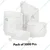 5000 Pcs, 80x25mm White Color Oval Paper Cups for Holiday/Outing/Parties/Events