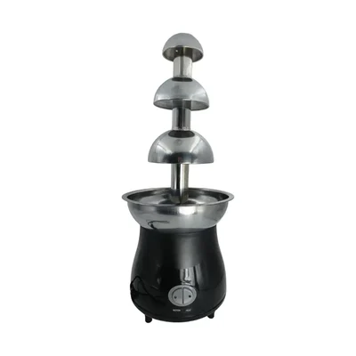 Stainless Steel 3 Steps Electric Chocolate Fountain Machine, Oval Tier
