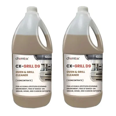2 Pcs of Chemtex (5 Liter x 2 pcs) CX-GRILL-D9 Oven & Grill Cleaner