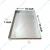  Aluminum Coated 10 x 16 x 1 Inch Rust Resistance Oven Tray For Bakery and Kitchen use 