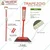 Global Nature Agro 5 Inch Trapezoid Hoe, Manual Weeder With 4.25 Ft Handle, For Home, Farming & Gardening, GNTH-302