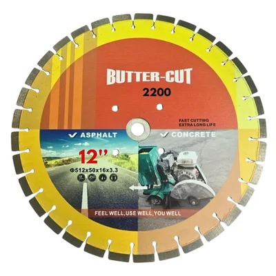 OXI POWER 12-inch Butter Cut Blade for Concrete Cutting