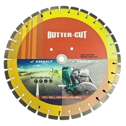 OXI POWER 14-inch Butter Cut Blade For Concrete Cutting