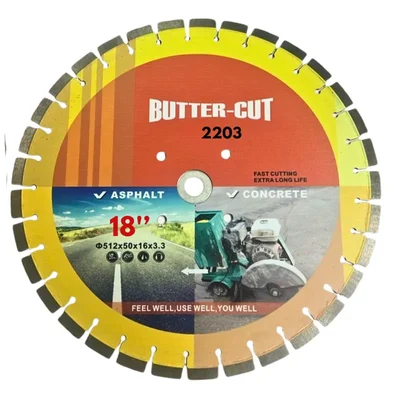 OXI POWER 18-inch Butter Cut Blade For Concrete Cutting