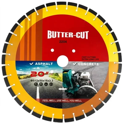 OXI POWER 20-inch Butter Cut Blade For Concrete Cutting