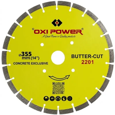 OXI POWER 350mm(14") Butter Cut Blade For Concrete Cutting