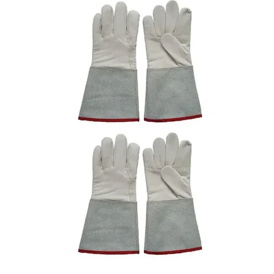 Leather Welding Safety Gloves Pack of 2 Pairs