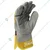 Ozswell Rigger Yellow & Grey Welding Leather Safety Gloves ( Size-M ) Pack of 2 Pairs