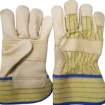 Rigger Welding Leather Safety Gloves (Size-M ) Pack of 2 Pairs