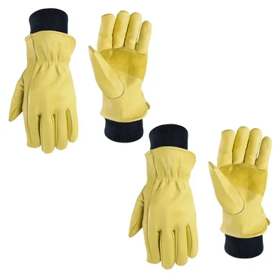  Leather Welding Safety Gloves Pack of 2 Pairs