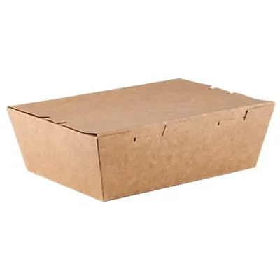 Pack-1000 PCS, 750 ml, Disposable Rectangle Kraft Food Box- 300 gsm for Picnic, Travel, Food Truck