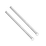 Cometek 200mm Pack of 2 Borosilicate Glass Stirring Rods Lab Chemistry Flame-Polished Ends