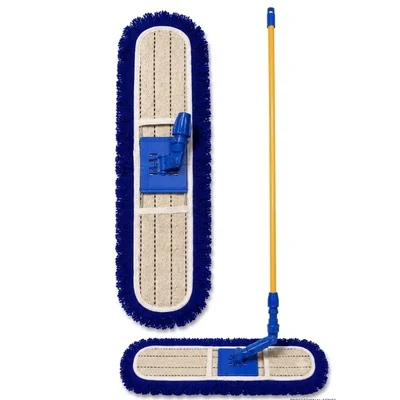 Pack of 3 | Premium 18 Inch Folding Woolen Dry Mop with Handle for Dry Sweeping Large Halls