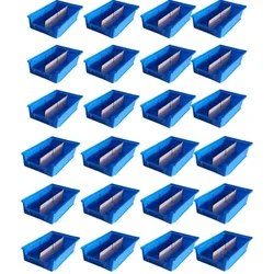 Avsar 170 x 115 x 75 mm FPO Blue Storage Bin with Verticle Partition, HDPE Material (Bin-5) - Pack of  24