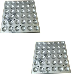 Pack of 2  SS Button Idli Tray Set, 30x40cm