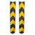 Minsales 1000 mm Pack of 2 Parking Safety Pillar - Rubber, V Shape With Yellow Reflective Tape