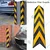 Minsales 1000 mm Pack of 2 Parking Safety Pillar - Rubber, V Shape With Yellow Reflective Tape